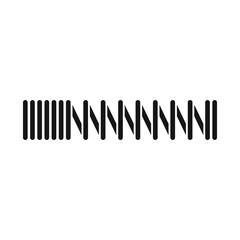 Vector design of coil and metal sign. Web element of coil and steel stock symbol for web.