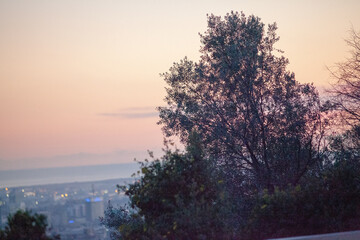 Fototapeta premium sunset in the mountains