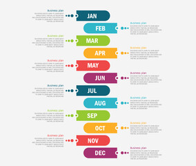 diagram Business and Education By Step 6 Stepsdesign  vector illustration