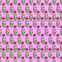 abstract seamless pattern with flowers vector illustration