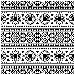 Traditional Seamless Ethnic Pattern background design in aztec, tribal, fabric, native style illustration vector