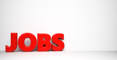 abstract business symbol as text in front of background - 3D Illustration