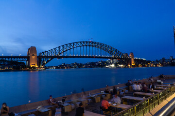 Fototapeta premium Sydney Harbour Bridge at sunset