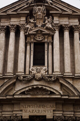 Obraz premium Facade of the church of Saints Vincent and Anastase at Trevi in ​​Rome