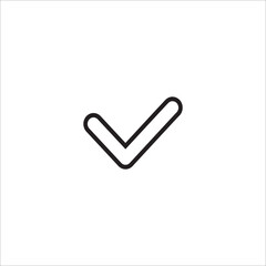 Checklist mark line icon vector