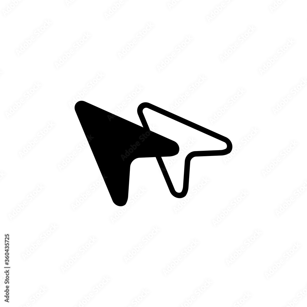 Poster computer mouse cursor arrow icon collection