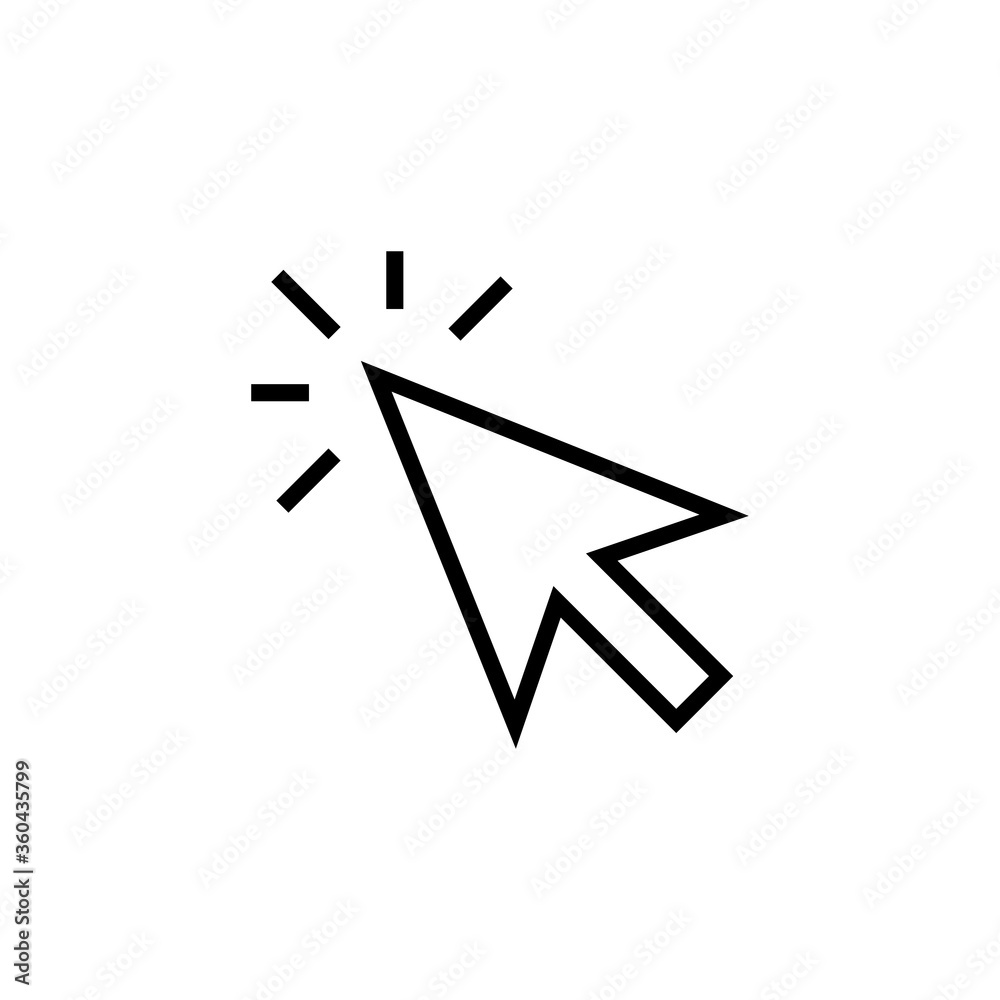 Poster computer mouse cursor arrow icon collection