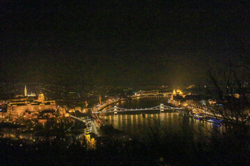 Naklejka na ściany i meble Nightview - Budapest
