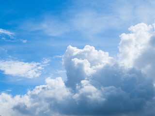 Naklejka na ściany i meble pure white cloud and blue sky.