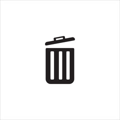 Trash can icon vector