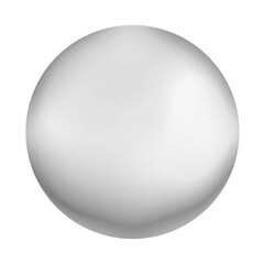 3d silver sphere.Black and white grey gradient round air soap bubble .A gray circle isolated on a white background.Mother of pearl.Monochrome sphere moon.3d render.Light and shade on the ball.
