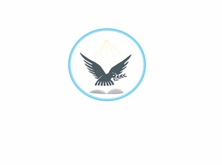 vector illustration of the dove spiritual logo