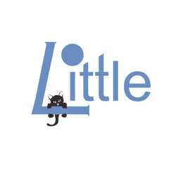 Little vector logo illustration design
