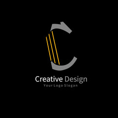 C logo vector illustration design