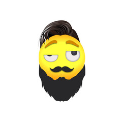 Emoji woozy face vector illustration design