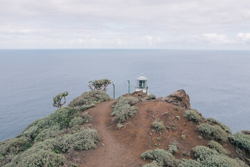 Aerial View of Lighthouse on Tenerife island