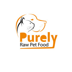 Cat and Dog vector logo illustration design