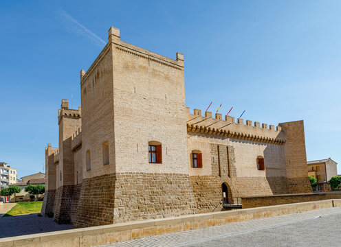 The castle palace of Marcilla  Spain