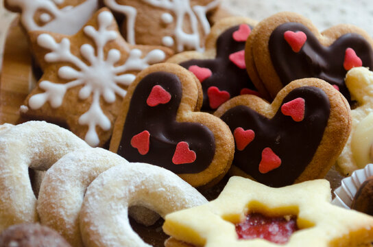 Biscotti di Natale a forma di cuore