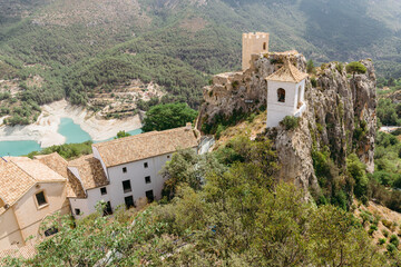 Fototapeta na wymiar El Castell de Guadalest - Castle in Guadalest.