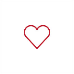 Heart love icon vector