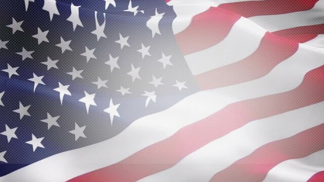 United States flag video gradient. 3d United States American Flag Slow Motion video. US American Flags Close Up. Closeup of American USA flag background.USA flag video Memorial Patriot Day USA
