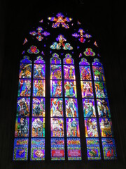 stained glass window in church