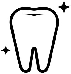 Dental care , Tooth related icons illustration / Healthy tooth