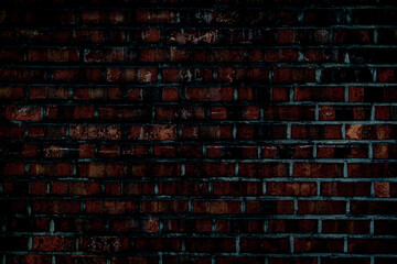 a grunge brown brick background in a rectangular shape	