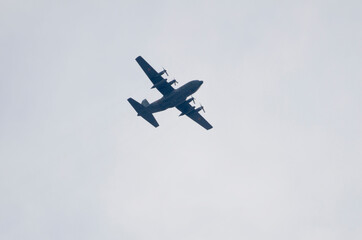 上空の自衛隊機