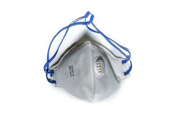 N95 mask in a white background to wear for combating COVID 19 infection