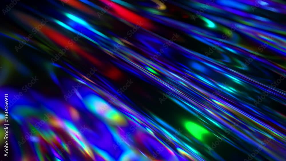 Poster colorful abstract animated background. the movement of a transparent multi-colored glass surface. ac