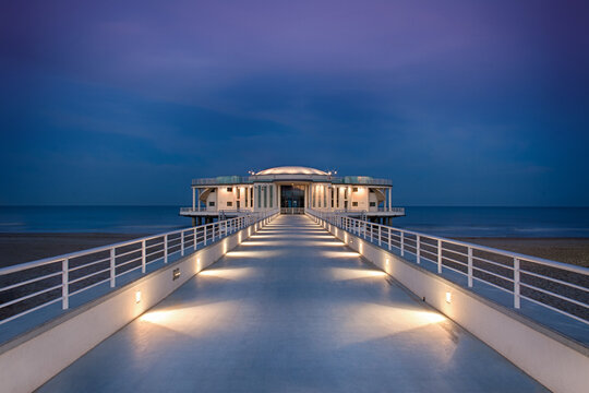 Senigallia, rotonda a mare on the adriatic sea