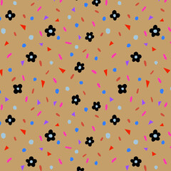 Colorful Flower Seamless Pattern