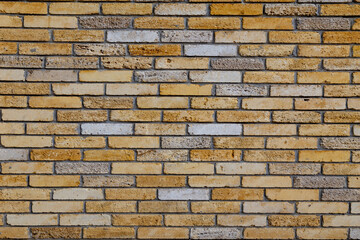 Fototapeta premium Brick wall with old vintage bricks background or texture.