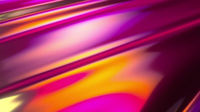 Colorful abstract animated background. The movement of a transparent multi-colored glass surface. Active movement of the liquid effect. Conceptual art. Rainbow gradient. Seamless loop 3d render