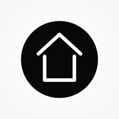 Fototapeta premium button home symbol icon vector illustration