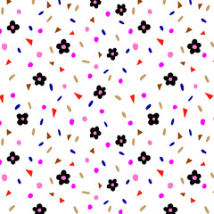 Seamless Floral Confetti Pattern