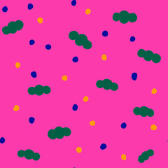 Colorful Cloud Seamless Pattern