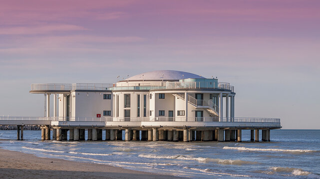 Senigallia, rotonda a mare on the adriatic sea