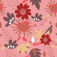 Floral Vector Seamless Pattern design