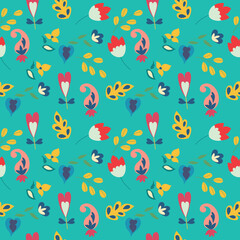 Floral Vector Seamless Pattern design