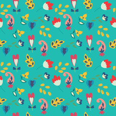 Floral Vector Seamless Pattern design
