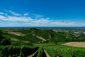 panorama sulla pianura da Cigognola, Oltrepò Pavese