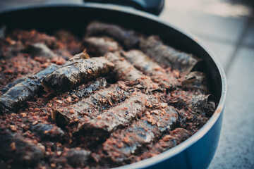 Traubenblatt Wrap Abendessen