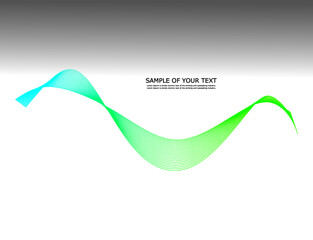 Line wave Digital graphic abstract background 