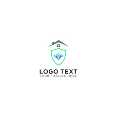 Safety Protect Human And Home Logo Design