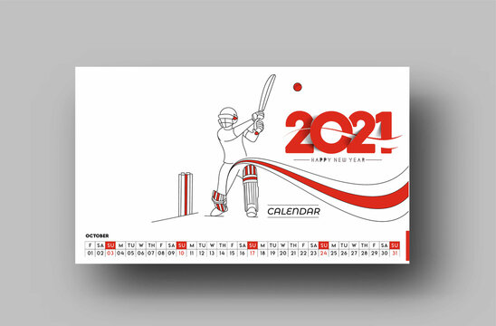Happy new year 2021 Calendar - New Year Holiday design elements for holiday cards, calendar banner poster for decorations, Vector Illustration Background.