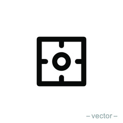 Focus icon, focus lens. Vector illustration. EPS 10.