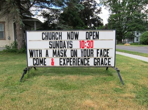 Funny Rhyming Church Sign Says 